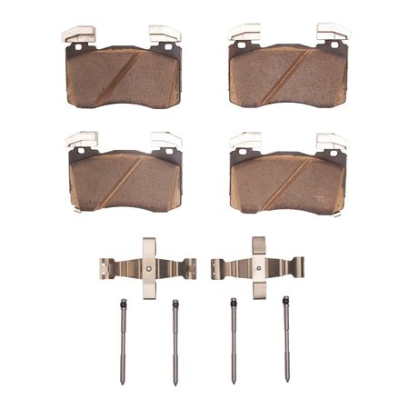 DYNAMIC FRICTION CO 5000 Advanced Brake Pads - Ceramic and Hardware Kit, Long Pad Wear, Front 1551-2145-01